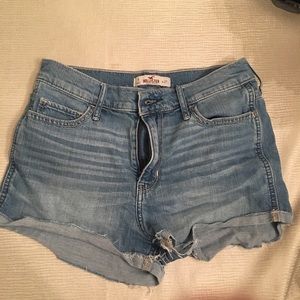 Hollister size 5 high waisted jean shorts